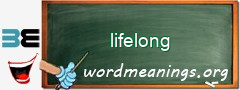 WordMeaning blackboard for lifelong